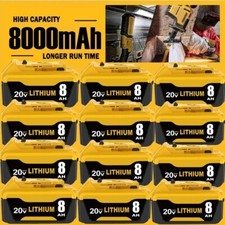 20Pack For DeWalt 20V 20 Volt Max XR 8.0AH Lithium Ion Battery DCB206-2 DCB205-2