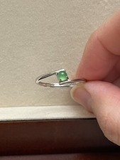 NEW - S925 Sterling Silver Ring with Genuine Grade A Burma Jadeite Adjustable