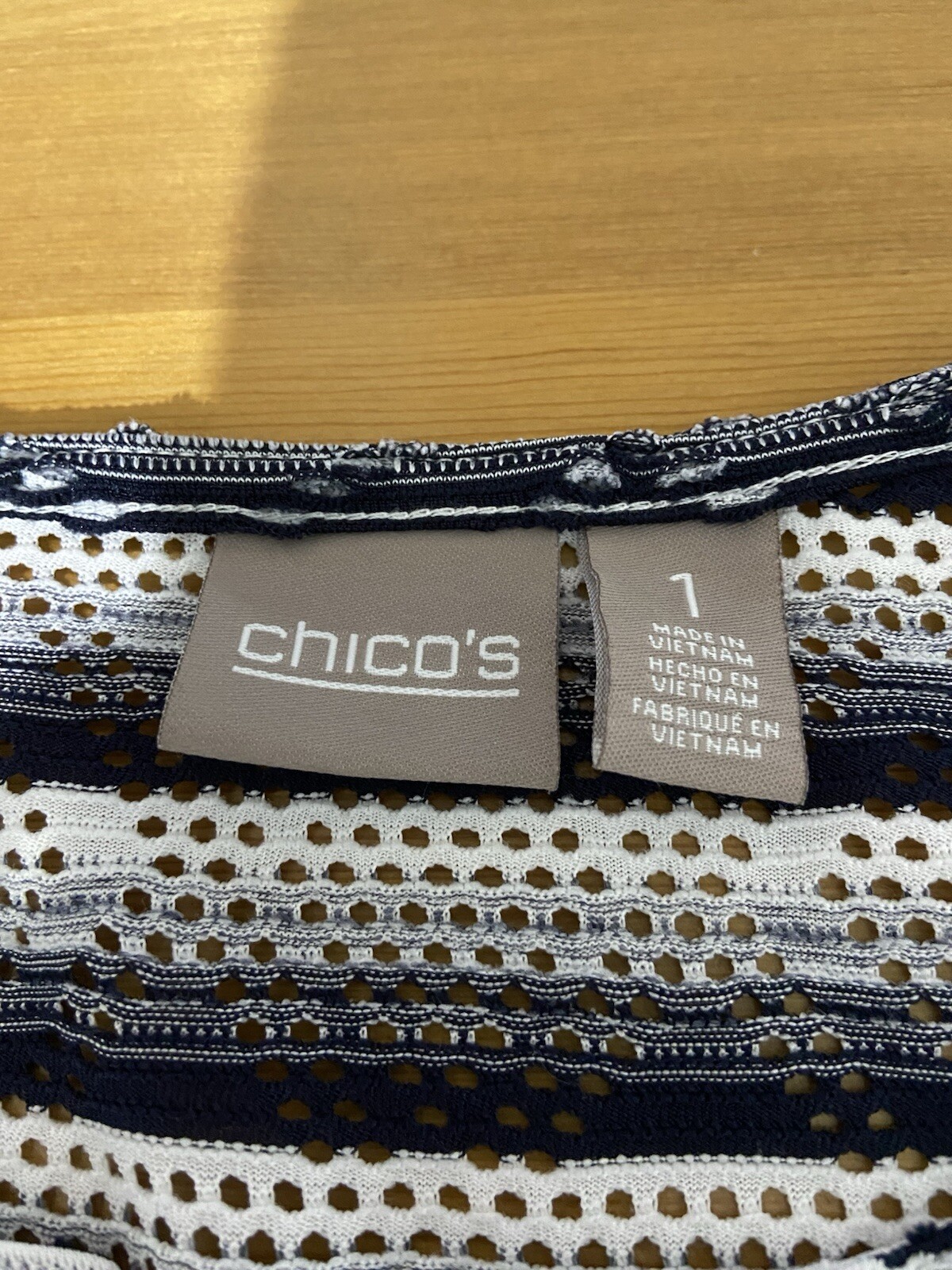 Chicos Size 1 Multicolor Patterned Top womens med… - image 7