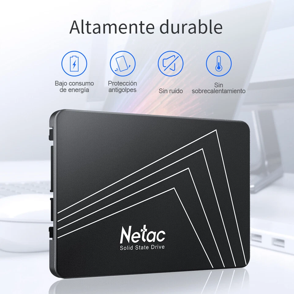 Netac 1TB 512GB SSD Festplatte 2,5 Zoll SATAIII 6GB/s Interne Solid State Drive - Bild 2 von 4