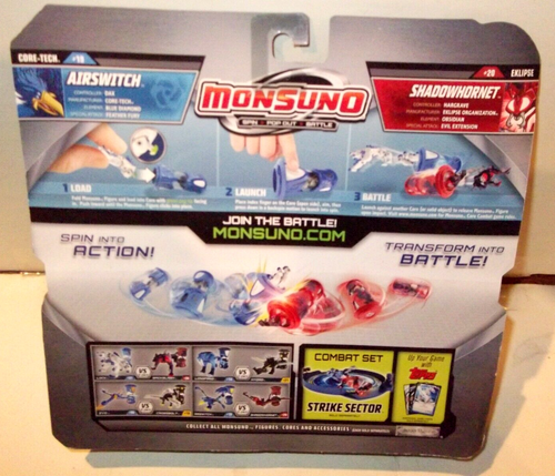 ✰✰ AIRSWITCH SHADOWHORNET ✰✰ Monsuno figure FACTORY SEALED NEW - RARER 2 figures - Picture 3 of 3