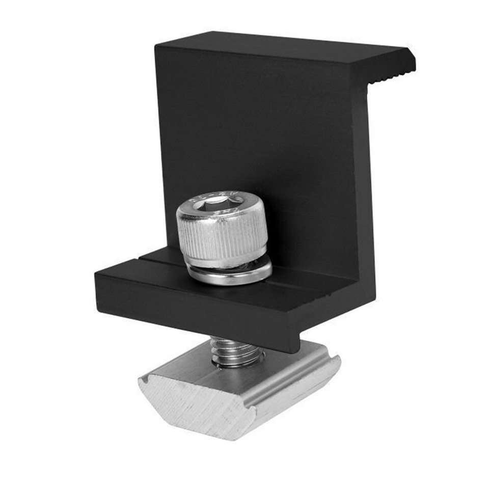 End Clamp Solar Panel Spare Parts Assembly Racking 30mm/32mm/35mm/40mm