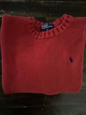 Boys Ralph Lauren Polo Crew Nevk Sweater Red Size M