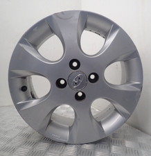 HYUNDAI I20 MK1 15" SILVER ALLOY WHEEL RIM 52910-1J206 (P-141)