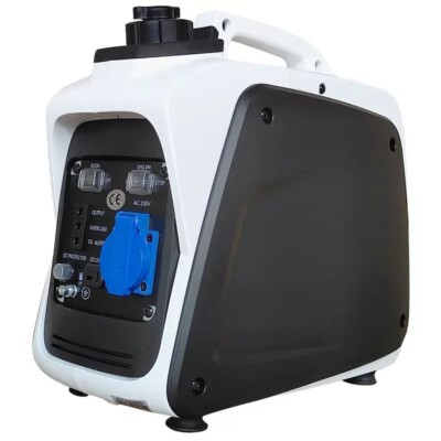 Gasoline 800W Silent Small All-copper Inverter Generator Household White