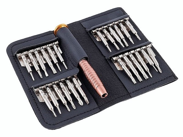 Mini Schraubenzieher PräZisions Schraubendreher Set 25Tlg Feinmechanik Uhrmacher-image