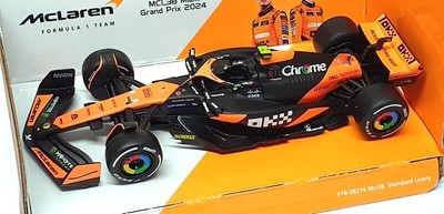 Burago Maßstab 1:43 18-38177N - F1 McLaren MCL38 Miami GP 2024 #4 Norris