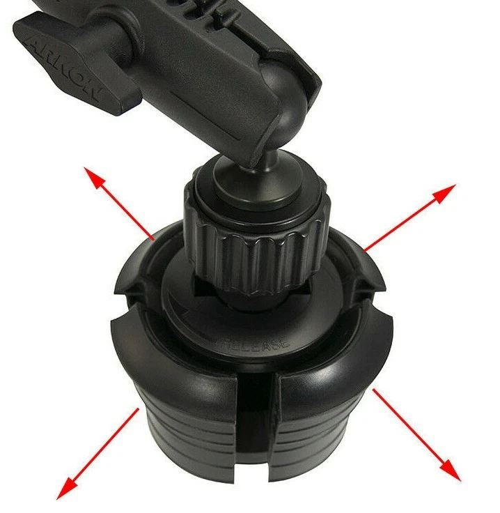 Arkon SM4RM023 Robust Custom Car Cup Holder Phone Mount iPhone Samsung Galaxy - Image 3 of 4