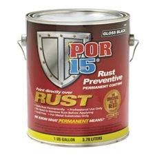 POR-15® (SEMI-GLOSS BLACK) Rust Preventive Permanent Coating, Gallon Quart Pint