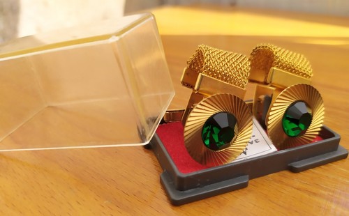 Vintage soviet cufflinks gilding USSR gold-plated in box - Picture 4 of 23