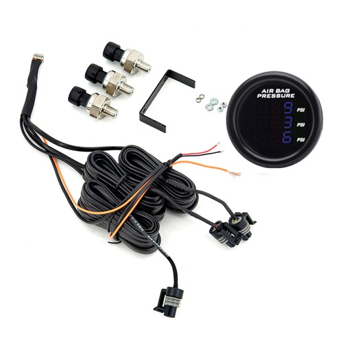 Air Ride Suspension Manifold Solenoid Valve Controller Kit With Pressure Gauge - Picture 7 of 9