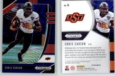 Chris Carson 2020 Prizm Draft Blue #14 Oklahoma St. Seahawks