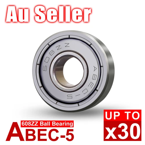 10-30X NEW 608ZZ Ball Bearing PREMIUM ABEC-5 CNC Skateboard 3D Printer RepRap OZ