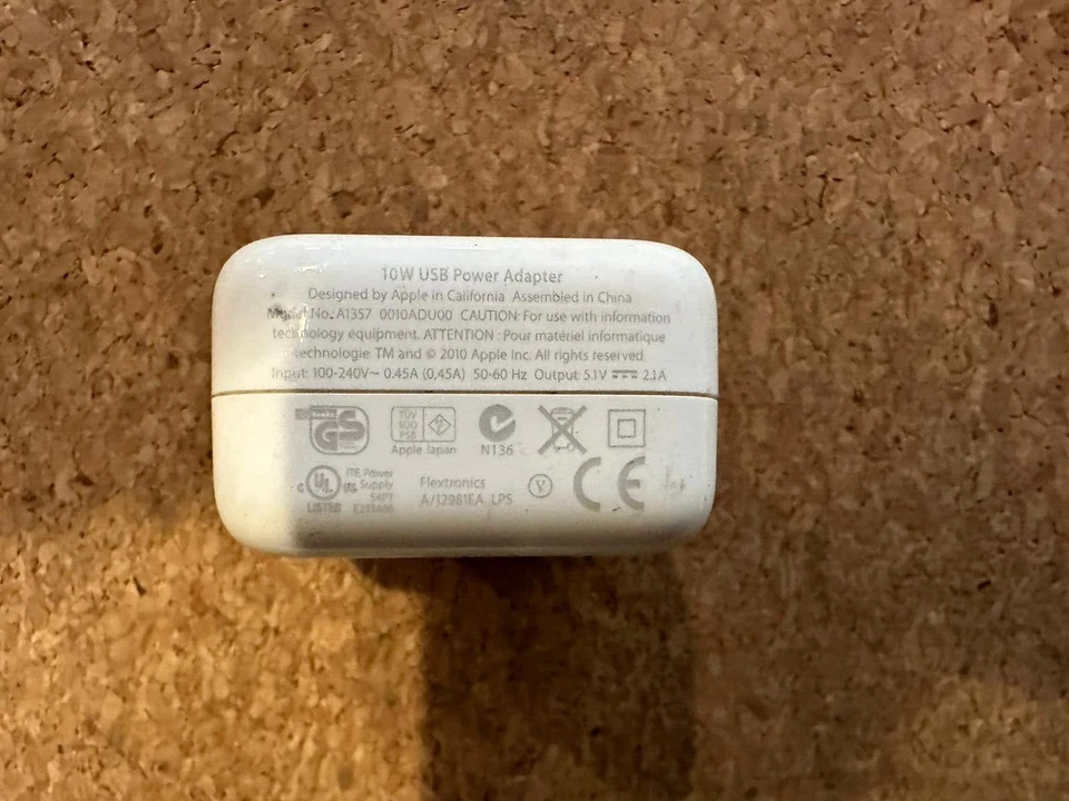 Apple 10W USB Power Adapter OEM Wall Charger A1357 for iPhone, iPad, and iPod - Image 4 of 4