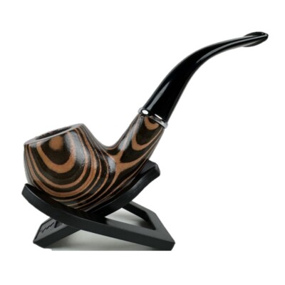 Durable Wooden Wood Smoking Pipe Tobacco Cigarettes Cigar Pipes Enchase W/ Stand