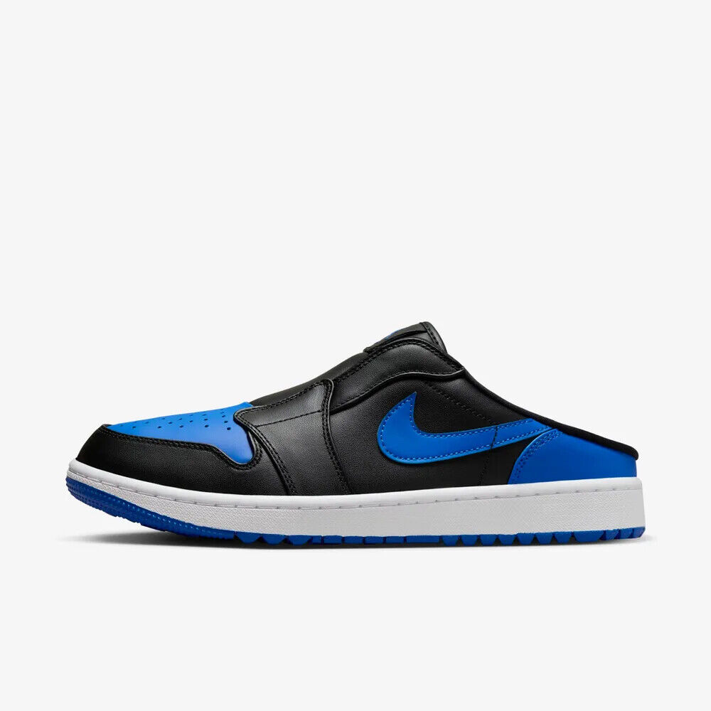 New Nike Air Jordan Mule Golf Shoes - Black/ Royal Blue New Nike Air Jordan Mule Golf Shoes - Black/ Royal Blue