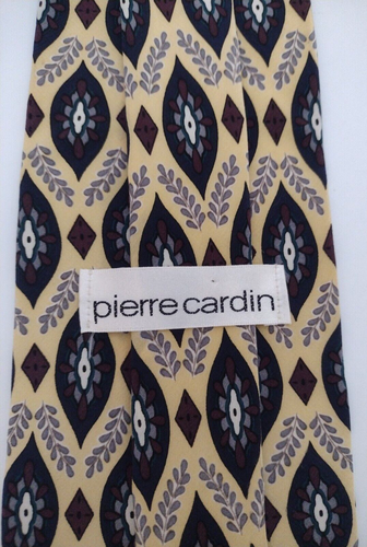 Pierre Cardin Herrenkrawatte hellgelb - Bild 3 von 3