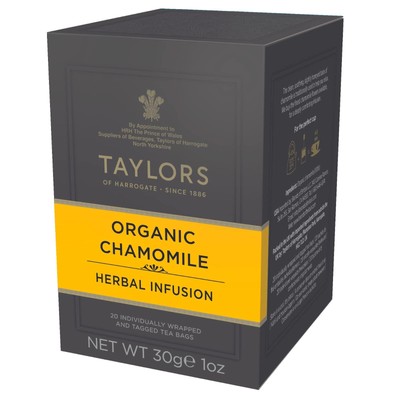 Taylor's Organic Chamomile Herbal Tea, 20 Teabags