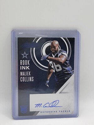 2016 Panini Absolute - Rook Ink Blue #37 Maliek Collins (AU, RC)