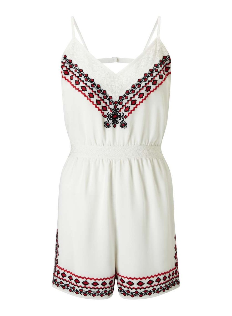 Miss Selfridges PETITE Tribal ladies Playsuit Size *NEW* RRP £45