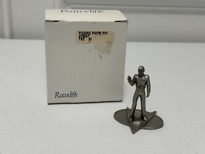 STAR TREK TNG RAWCLIFFE FINE PEWTER LIMITED CAPTAIN PICARD LTD TO 2400 VINTAGE
