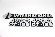 Fits International 4900 Dt466 Truck Side And Front Emblem Set 3 Piece Fits International 4900 Dt466 Truck Side And Front Emblem Set 3 Piece