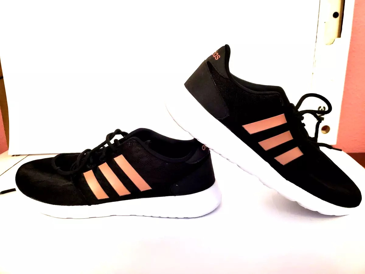 Adidas Cloudfoam Women s Size 10 Sneaker Black HWA 1Y3001 Memory Foam Footbed