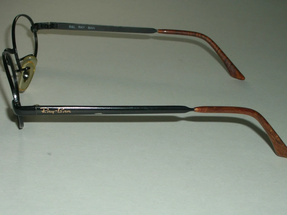 50 mm DE COLECCIÓN B&L RAY BAN W2979 MEZCLA NEGRA/AGRAVIADA MONTURAS DE GAFAS OVALADAS SOLAMENTE Foto 4 de 4