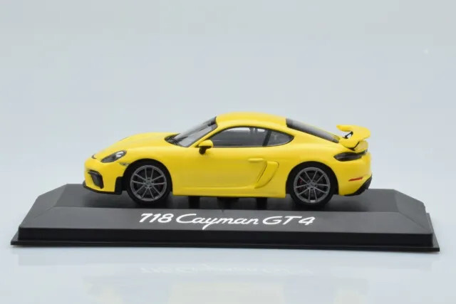 シェコー　ポルシェ　ケイマン　gt4 イエロー 1/18 シュコー ポルシェ 981 ケイマン gt4 1/18 イエロー ミニカー