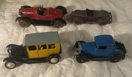 4 Piece Vtg Diecast Car Lot 1-RAMI JMK B2 Citroen, 2 Tootsie Toys, 1-USA - Picture 2 of 21