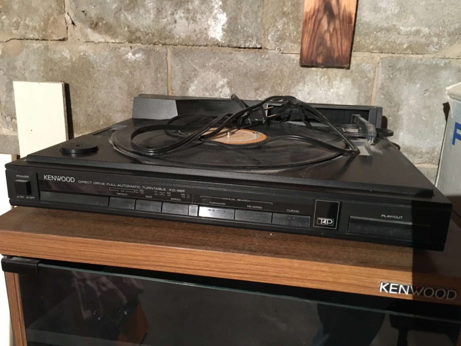 Preowned Kenwood Stereo 6 Component Rack System with Stand Vintage