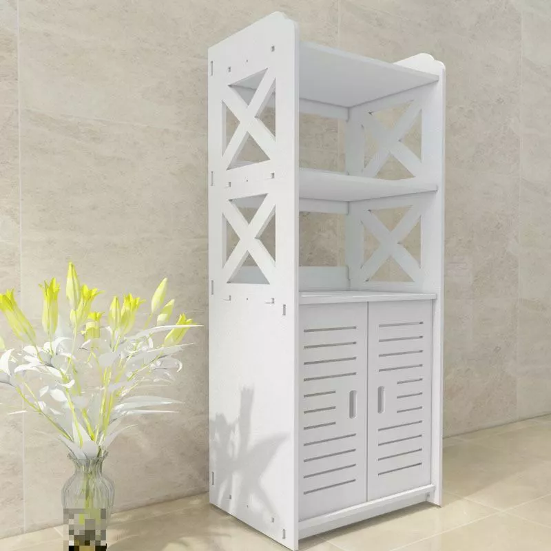 White bathroom 2024 storage cupboard