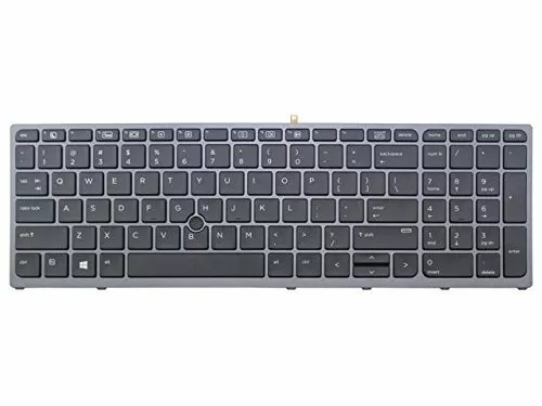 Genuine NEW HP Zbook 15 G3 17 G3 US Backlit & Pointer Keyboard Framed 848311-001 - Picture 1 of 2