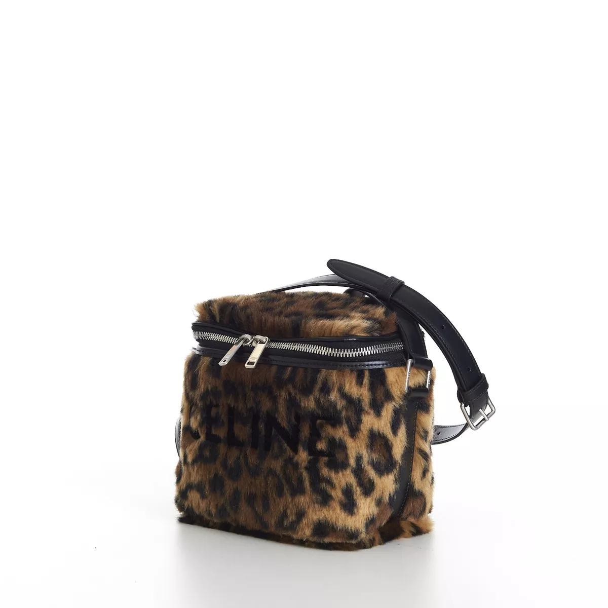 Leopard print shop box bag