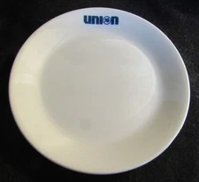 VINTAGE UNION 76 OIL COMPANY 6 3/8"  PLATE (S) MADE BY SYRACUSE RESTAURANT CHINA