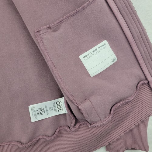 Athleta Girl So Snug Sherpa Zippered Jacket XL Dark Sugarplum Mauve Rose ***READ - Picture 5 of 12