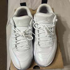 Preowned Men Air Jordan 12 Retro Low Easter White Size 8.5 With Original Shoebox