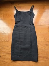 Aeffe Spa Narciso Rodriguez Women's Size 2  Sleeveless Dress Black zip sz2 