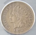 Beautiful 1870 Indian Cent graded by ANACS EF45