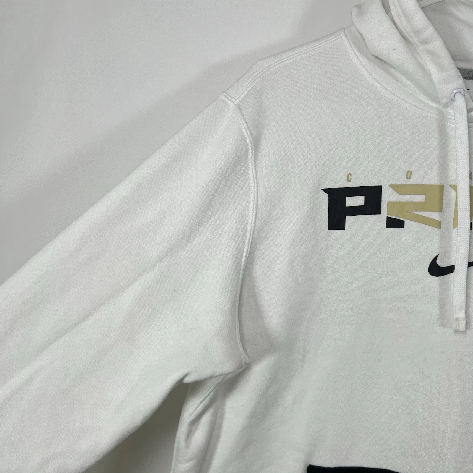 Felpa con cappuccio Colorado Buffaloes Nike Coach Prime Deion Sanders da uomo taglia media bianca