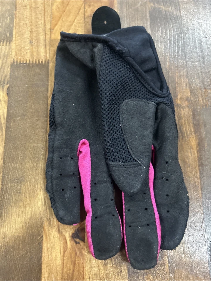 Guantes Harley-Davidson Rosa Mujer Grandes Motocicleta Cuero Malla Motociclista Guantes Foto 4 de 4