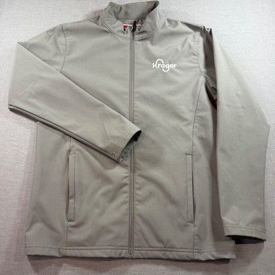 Team 365 Kroger Softshell Jacket Mens S Grey Good Full Zip Workwear TT70