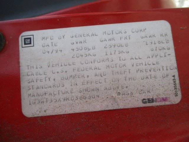 Limpiador de aire compatible con 94-01 LUMINA CAR 1621315 Foto 4 de 4