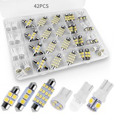 42 Pieces Interior Car Lights Super Bright White Dome Map Tail Cab Lights Bulb 42 Pieces Interior Car Lights Super Bright White Dome Map Tail Cab Lights Bulb