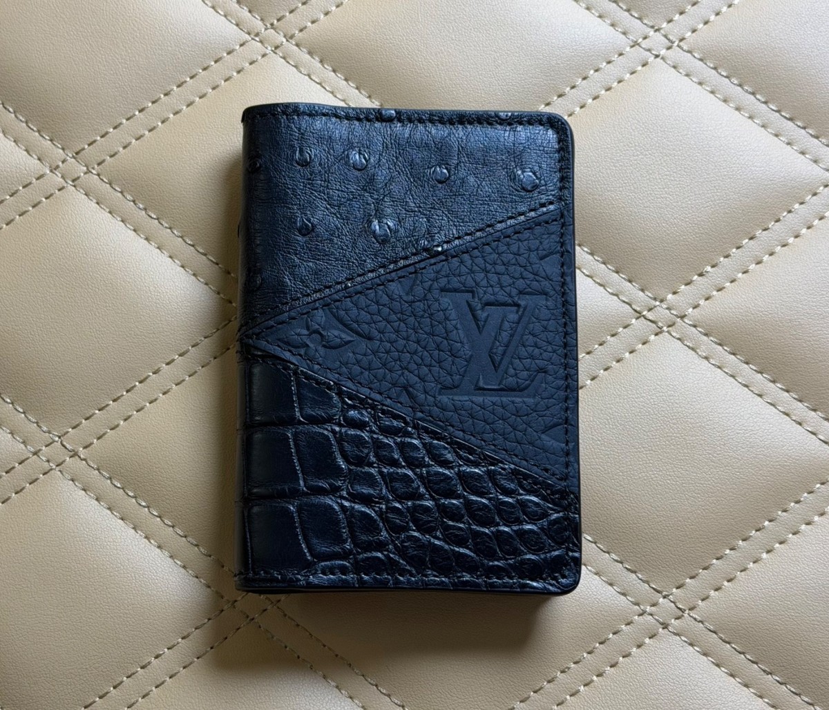 Louis Vuitton Exotic Alligator and Ostrich Patch Pocket Organizer