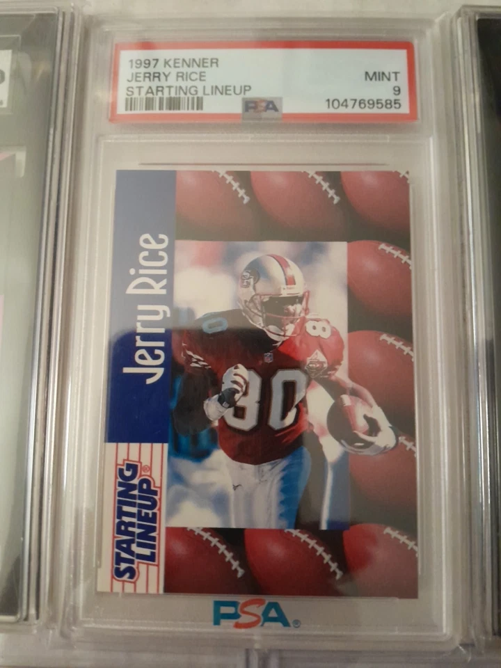 Jerry Rice 3/Starting lineup 91,92 -1997 PSA/SGC Mint 9/7/5+ HOF 49ERS LOW POP - Image 4 of 4