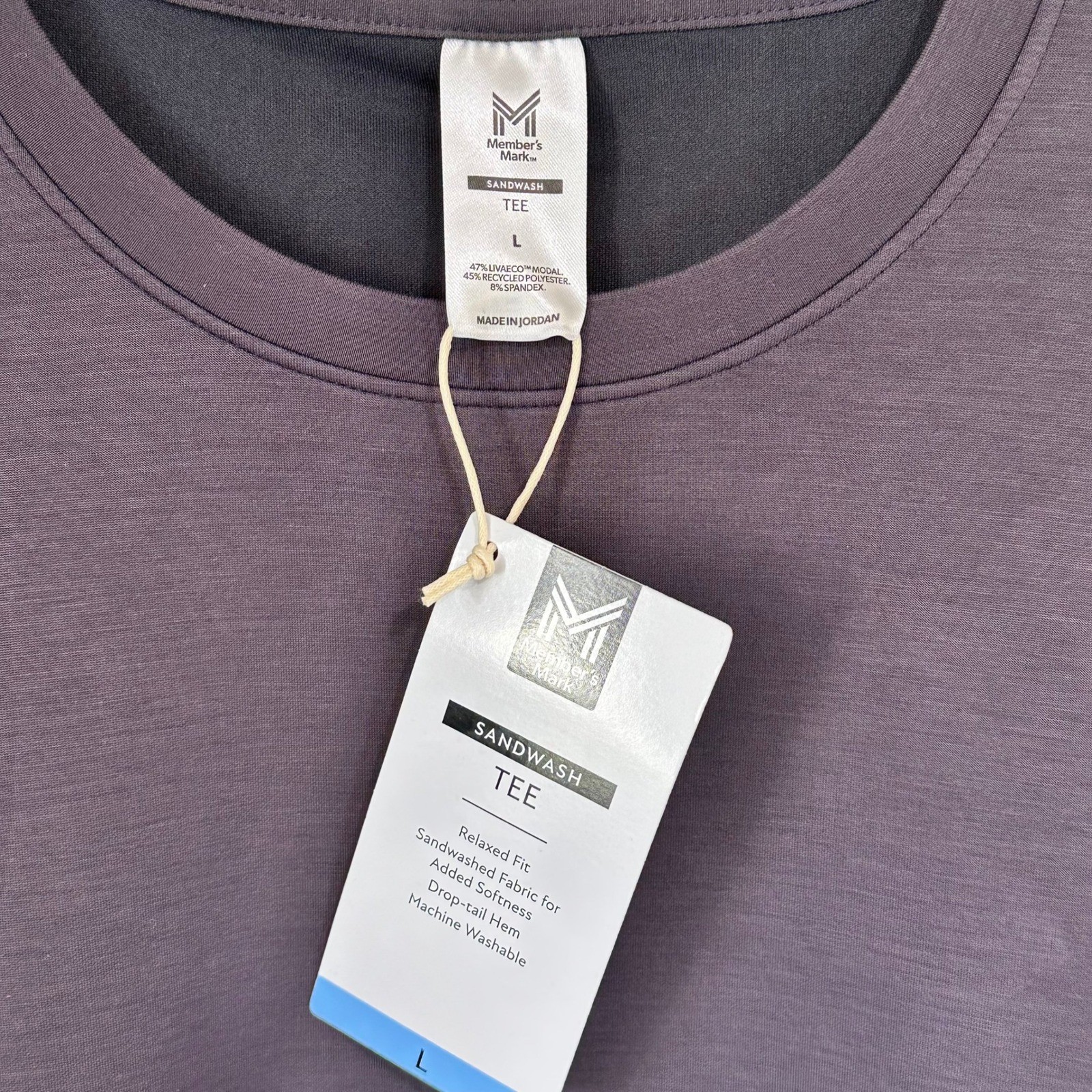 Member's Mark Women's Sand-Washed Cropped Tee Soft Luxe Finish Size Large NW