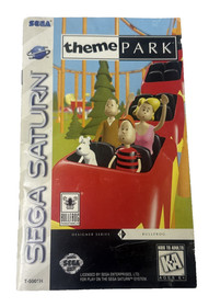 Theme Park (Sega Saturn, 1995) CIB Complete TESTED Bullfrog Classic Simulation