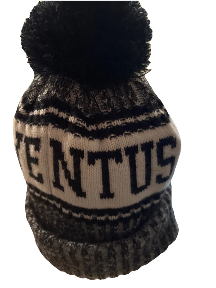 Juventus FÚTBOL Italia GANIE Invierno Sombrero Adulto Talla Negro Blanco  Foto 3 de 3