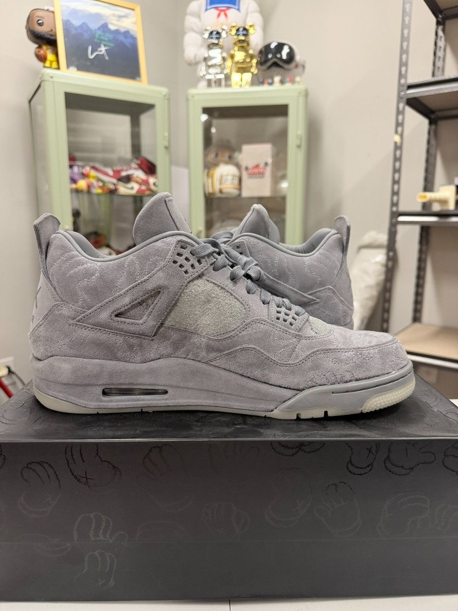 Size 13 - Jordan 4 Retro x KAWS Cool Grey 2017 685068920790| eBay